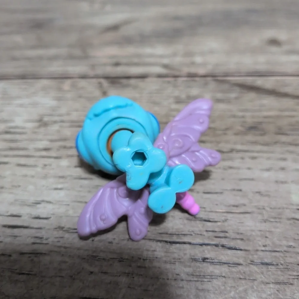Authentic Littlest Pet Shop LPS Blue Purple Dragonfly Insect #1725